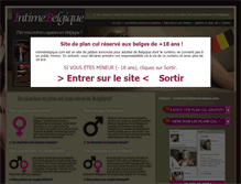 Tablet Screenshot of intimebelgique.com